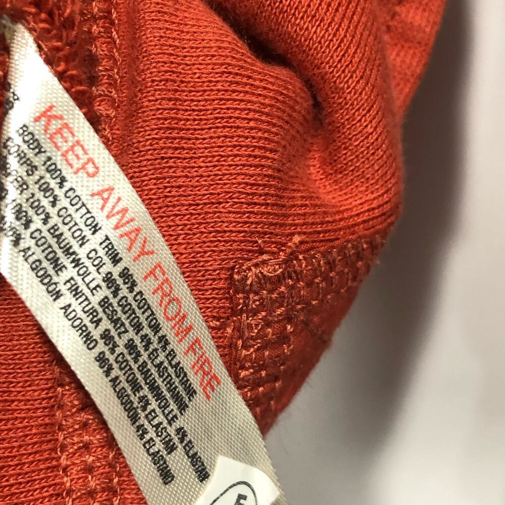 Free People Women's Freda Polo Tunic in Orange Combo Size S - Picture 8 of 10